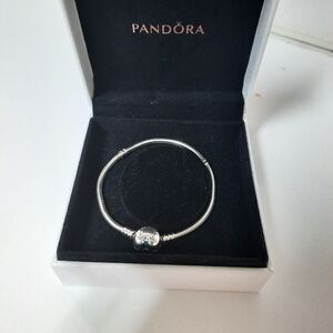 Pandora Snake Bracelet with heart pandora